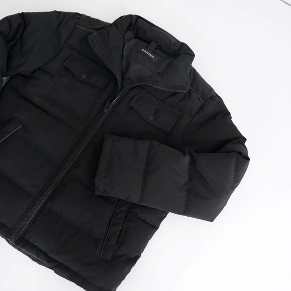 Danier Black Puffer Winter Coat Jacket Size Large - Picture 7 of 16